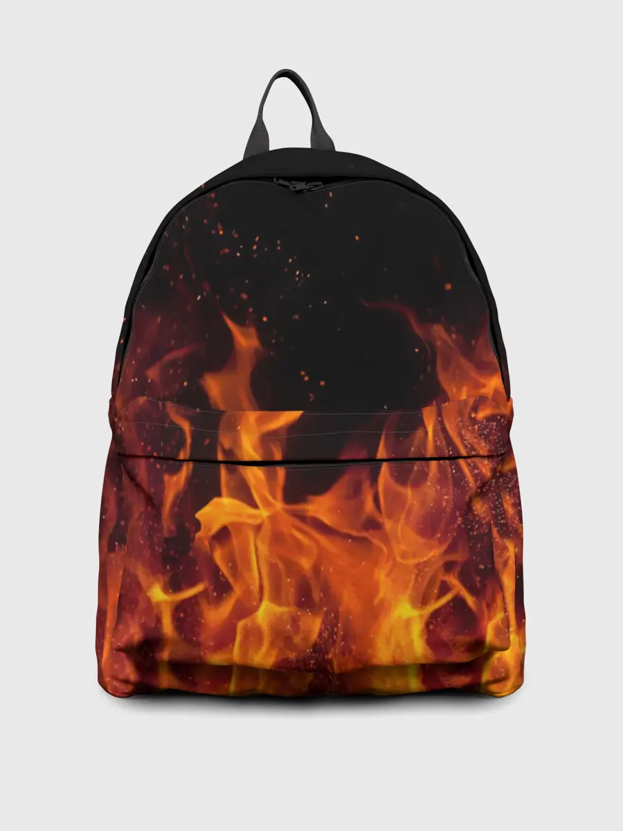 Рюкзак джинсовый / Огонь с искрами