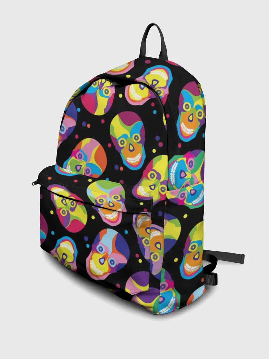 Рюкзак джинсовый / Мексиканские черепа