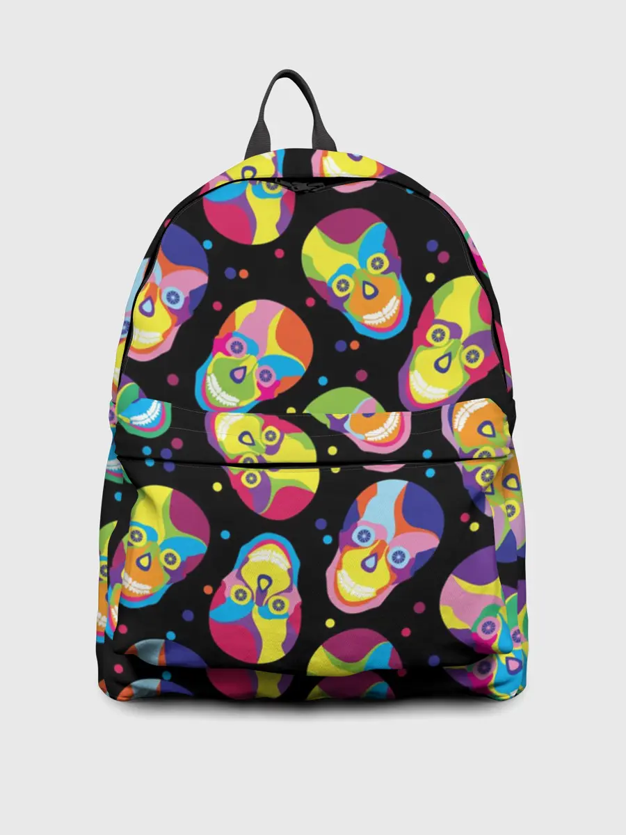 Рюкзак джинсовый / Мексиканские черепа