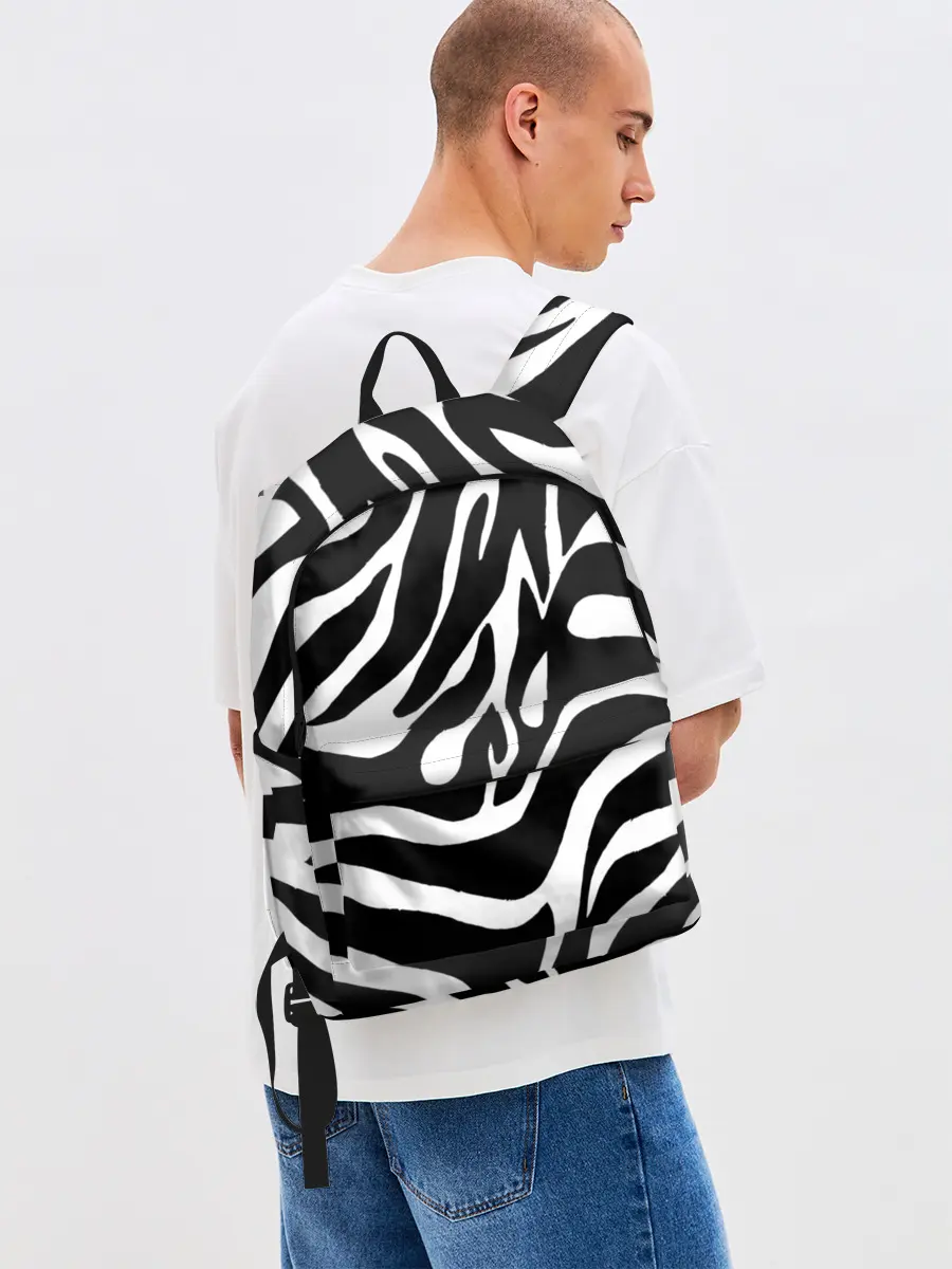 Рюкзак джинсовый / Зебра