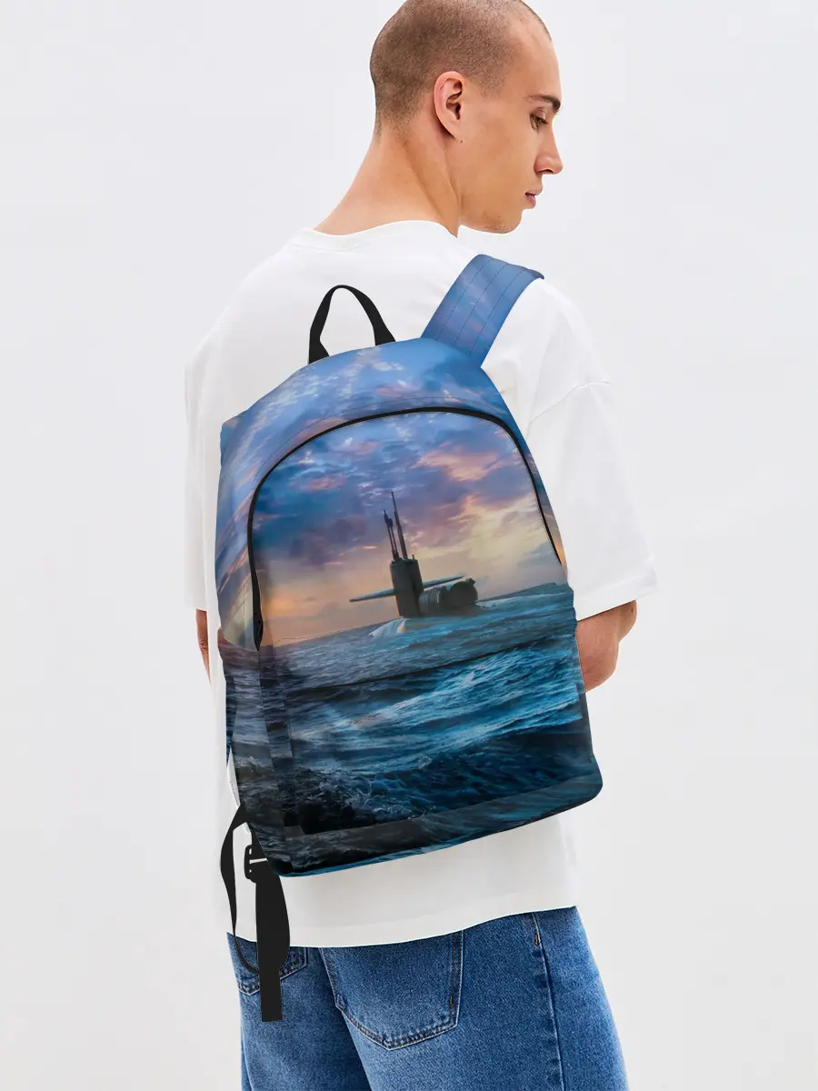 Рюкзак джинсовый / Подводная лодка