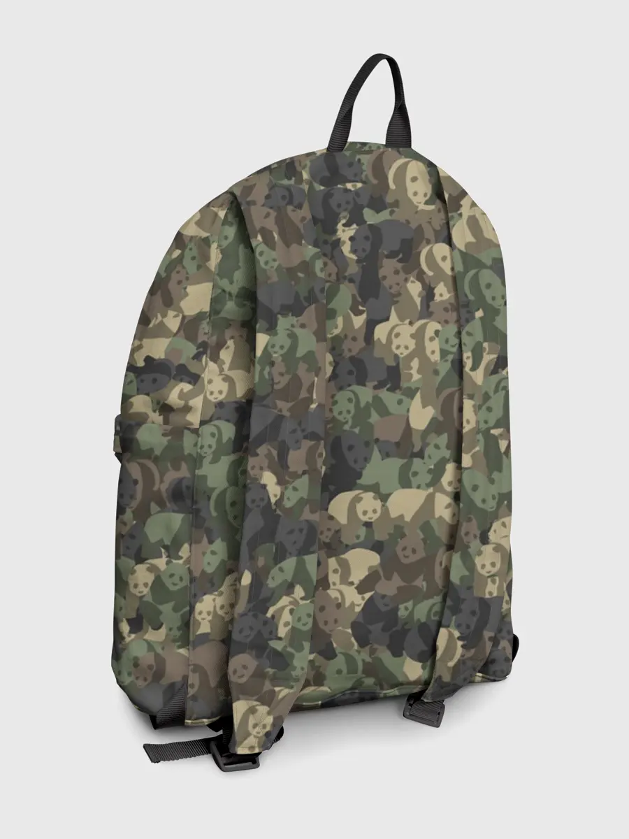 Рюкзак джинсовый / Камуфляж с пандами