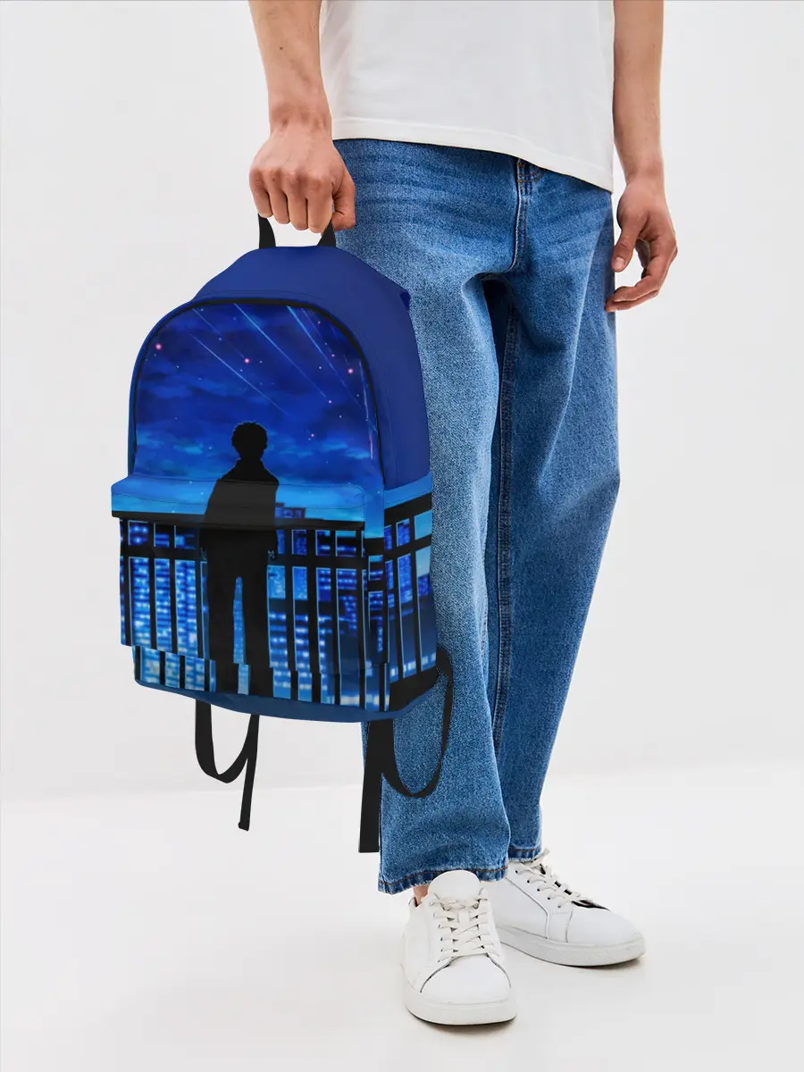 Рюкзак джинсовый / Аниме ночь