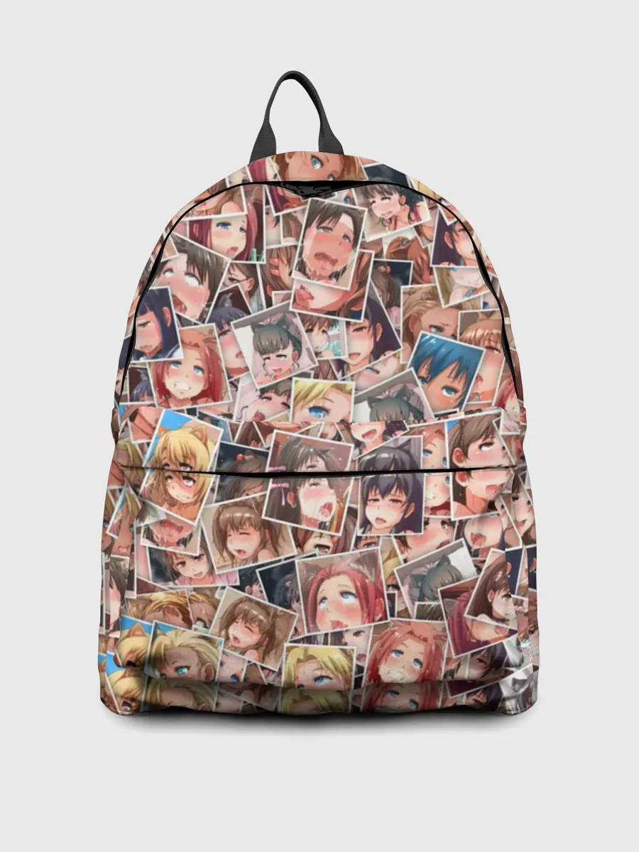 Рюкзак джинсовый / Ahegao faces fhoto