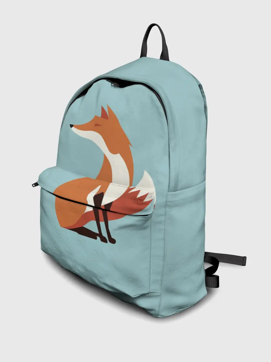 Рюкзак джинсовый / Лисичка минималистичная