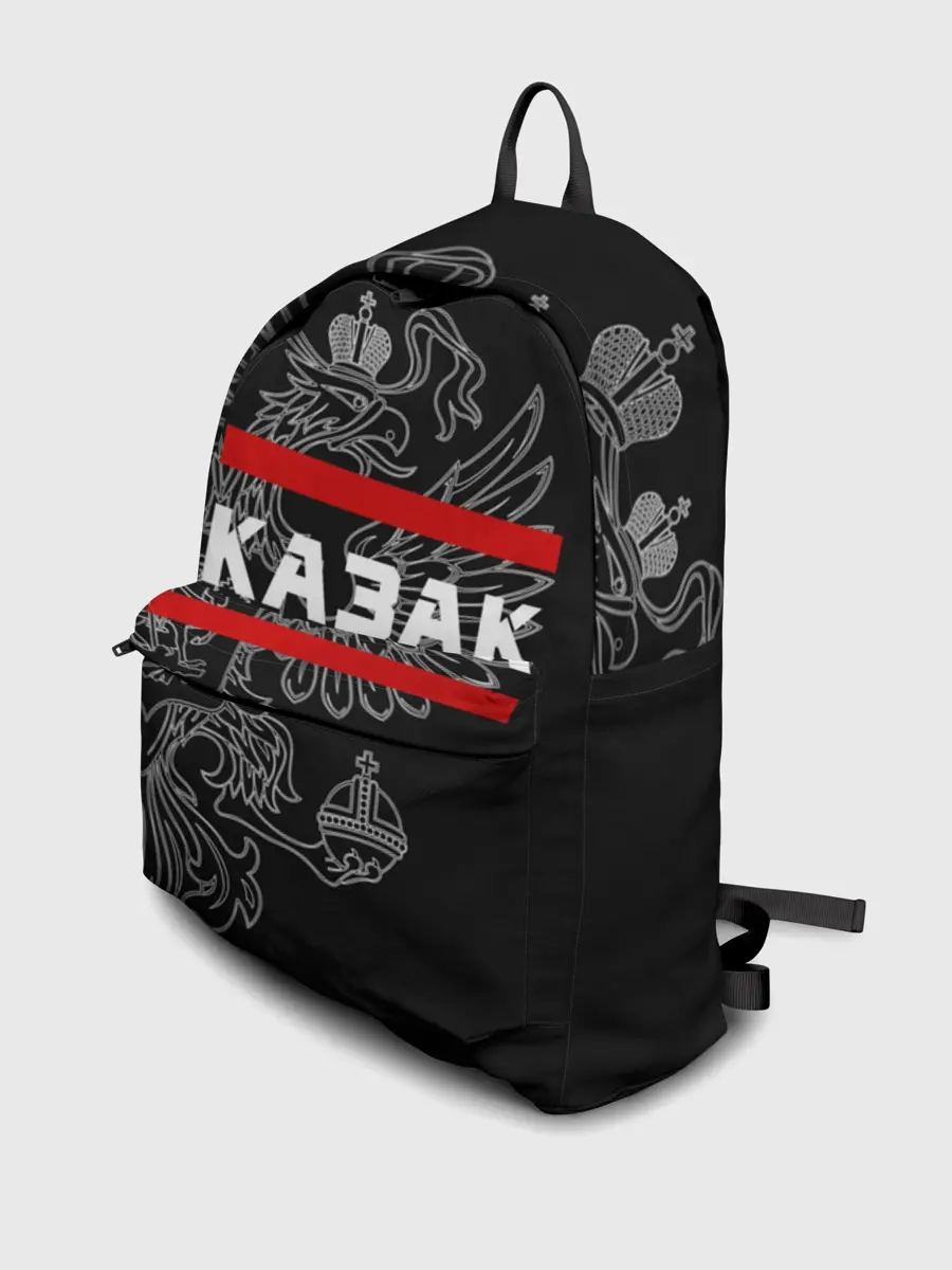 Рюкзак джинсовый / Казак белый герб РФ