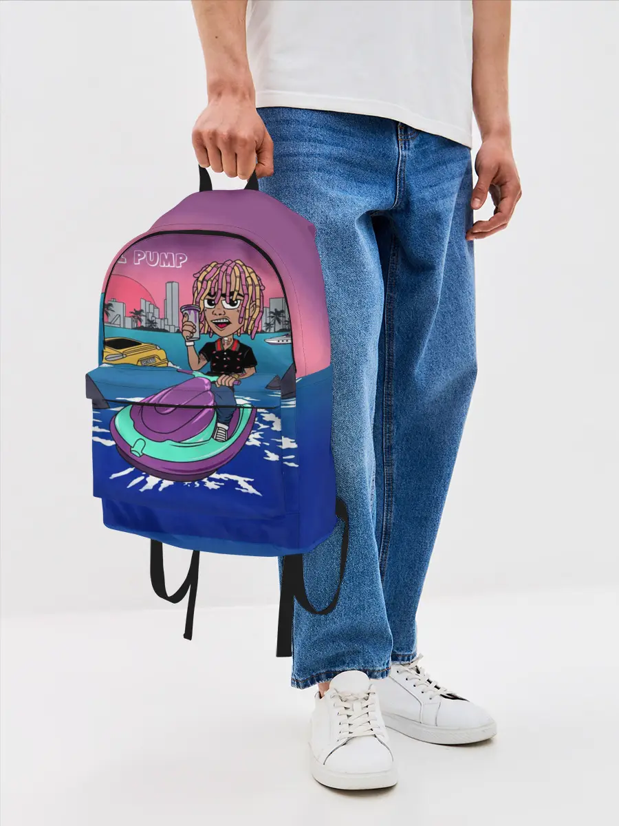 Рюкзак джинсовый / Lil Pump
