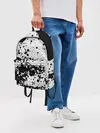 Рюкзак джинсовый / Черно-белые капли