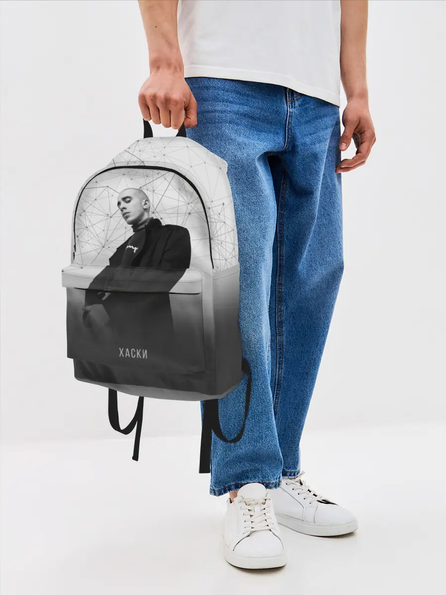 Рюкзак джинсовый / Хаски Geometry