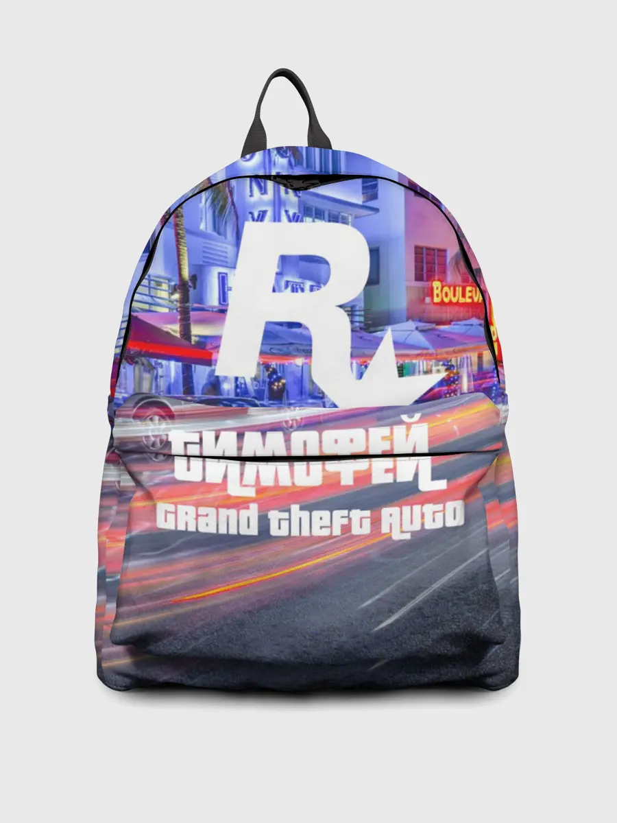 Рюкзак джинсовый / Тимофей в стиле GTA