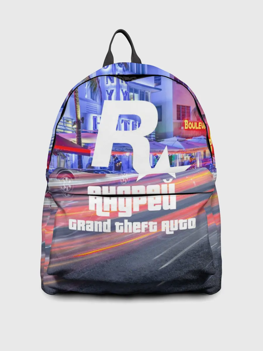 Рюкзак джинсовый / Андрей в стиле GTA