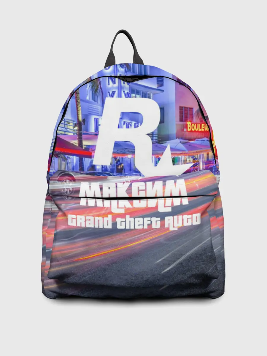 Рюкзак джинсовый / Максим в стиле GTA