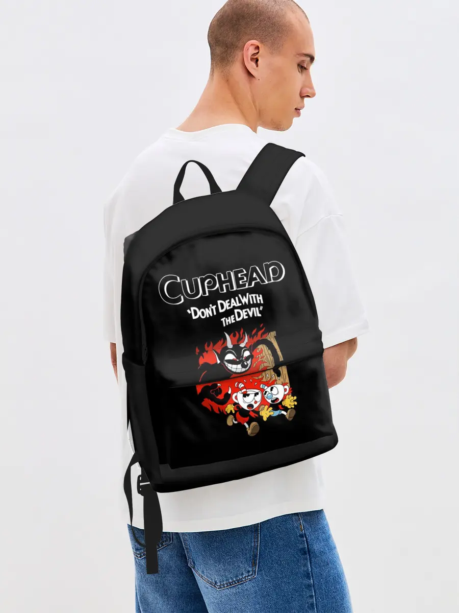 Рюкзак джинсовый / Cuphead