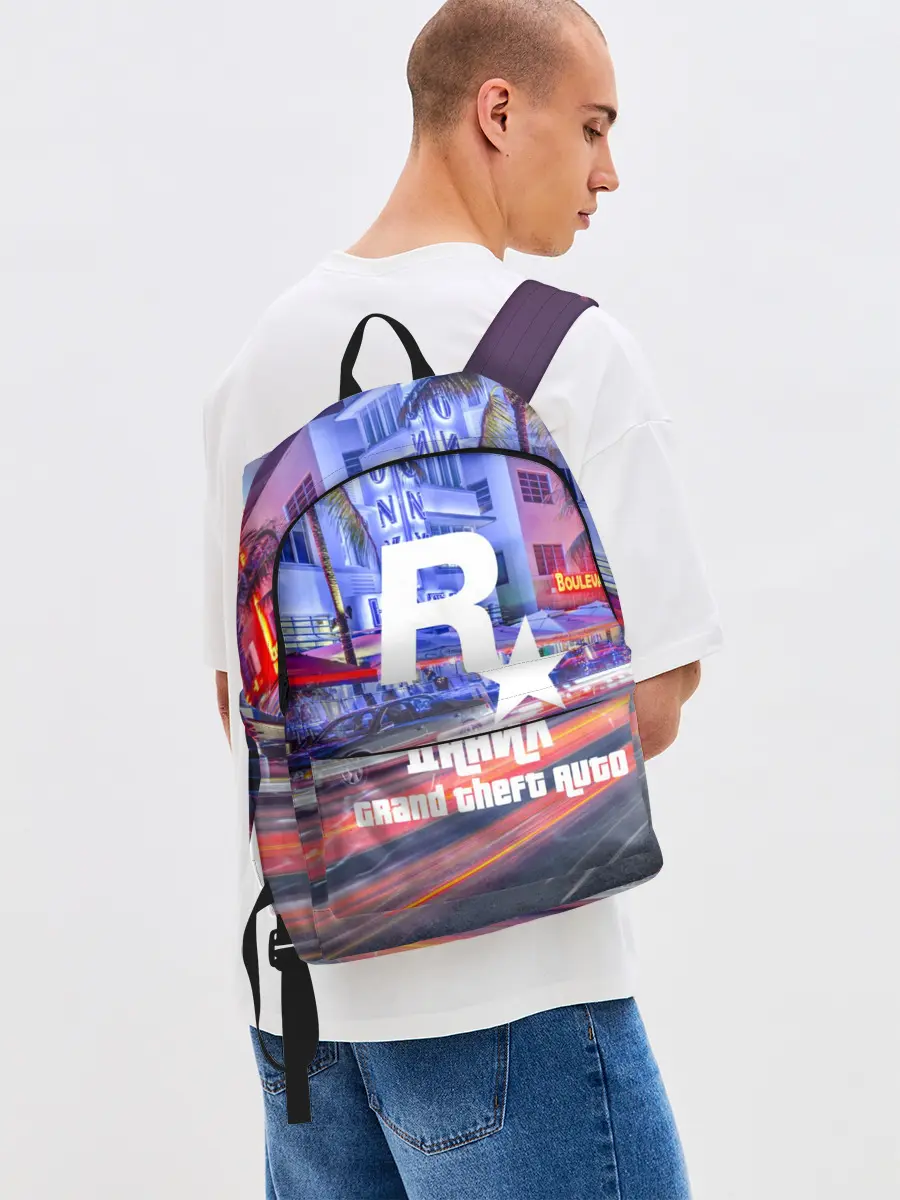 Рюкзак джинсовый / Данил в стиле GTA