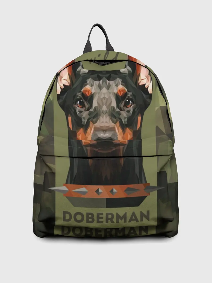 Рюкзак джинсовый / Дикий доберман