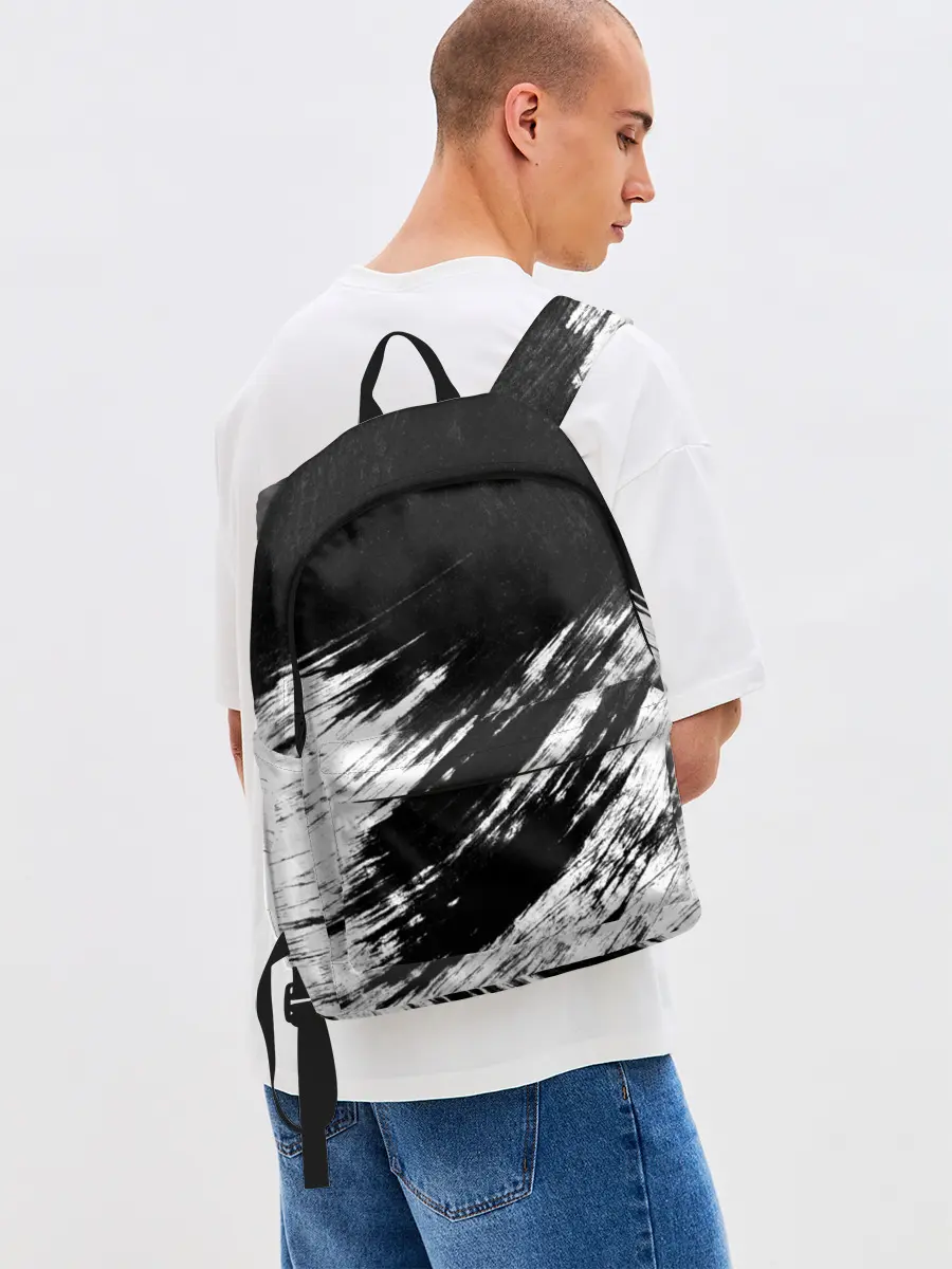 Рюкзак джинсовый / abstraction black&white