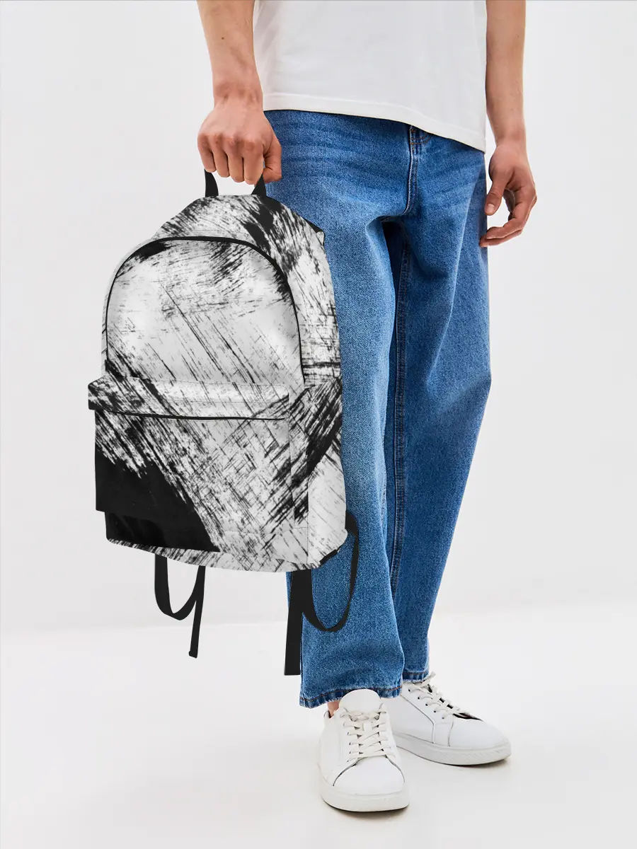 Рюкзак джинсовый / Штриховка