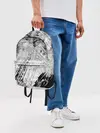 Рюкзак джинсовый / Серые штрихи