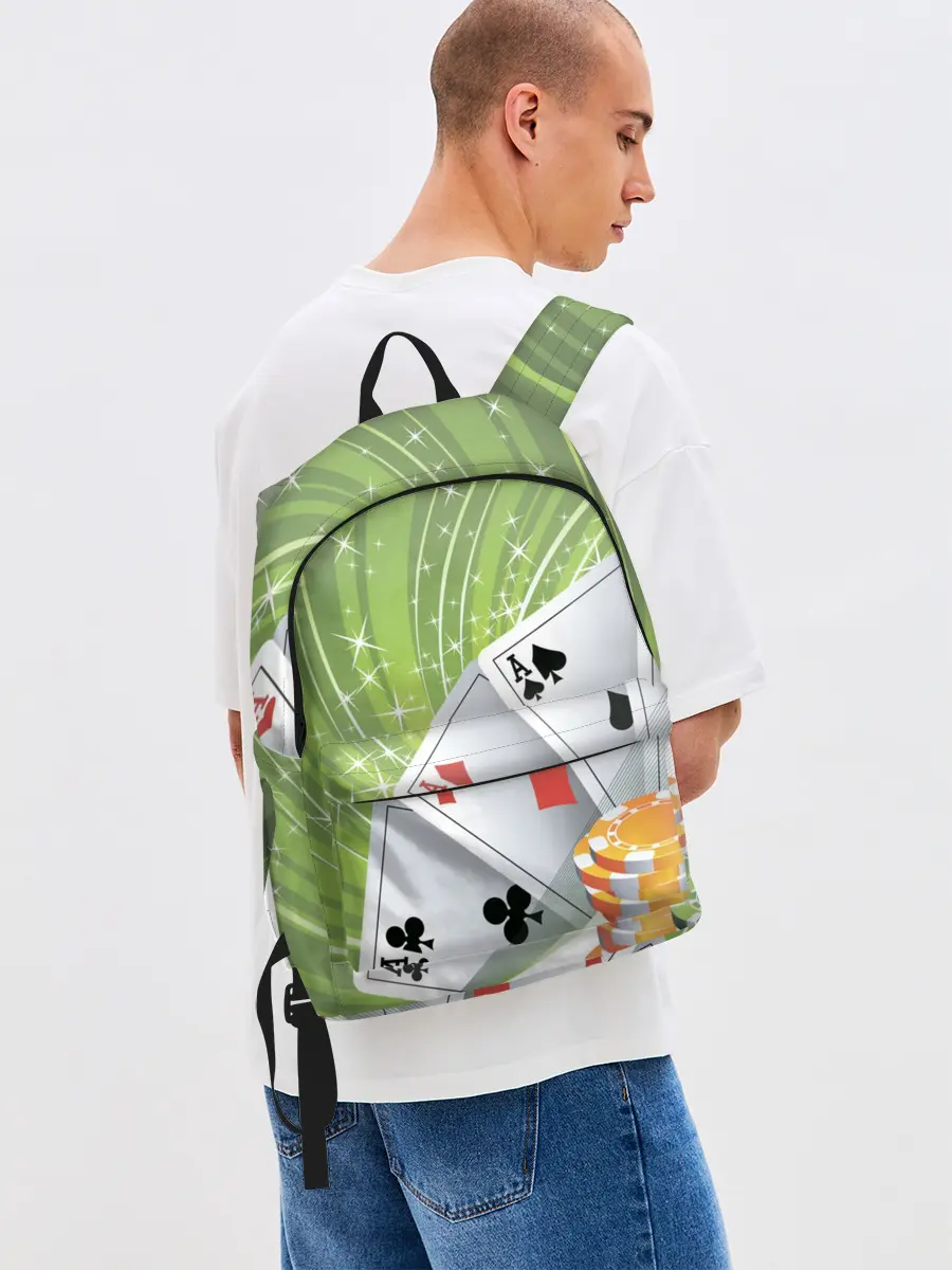 Рюкзак джинсовый / Покер Старс