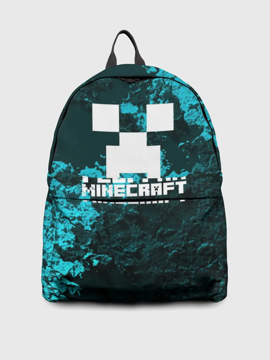 Рюкзак джинсовый / Георгий в стиле Minecraft