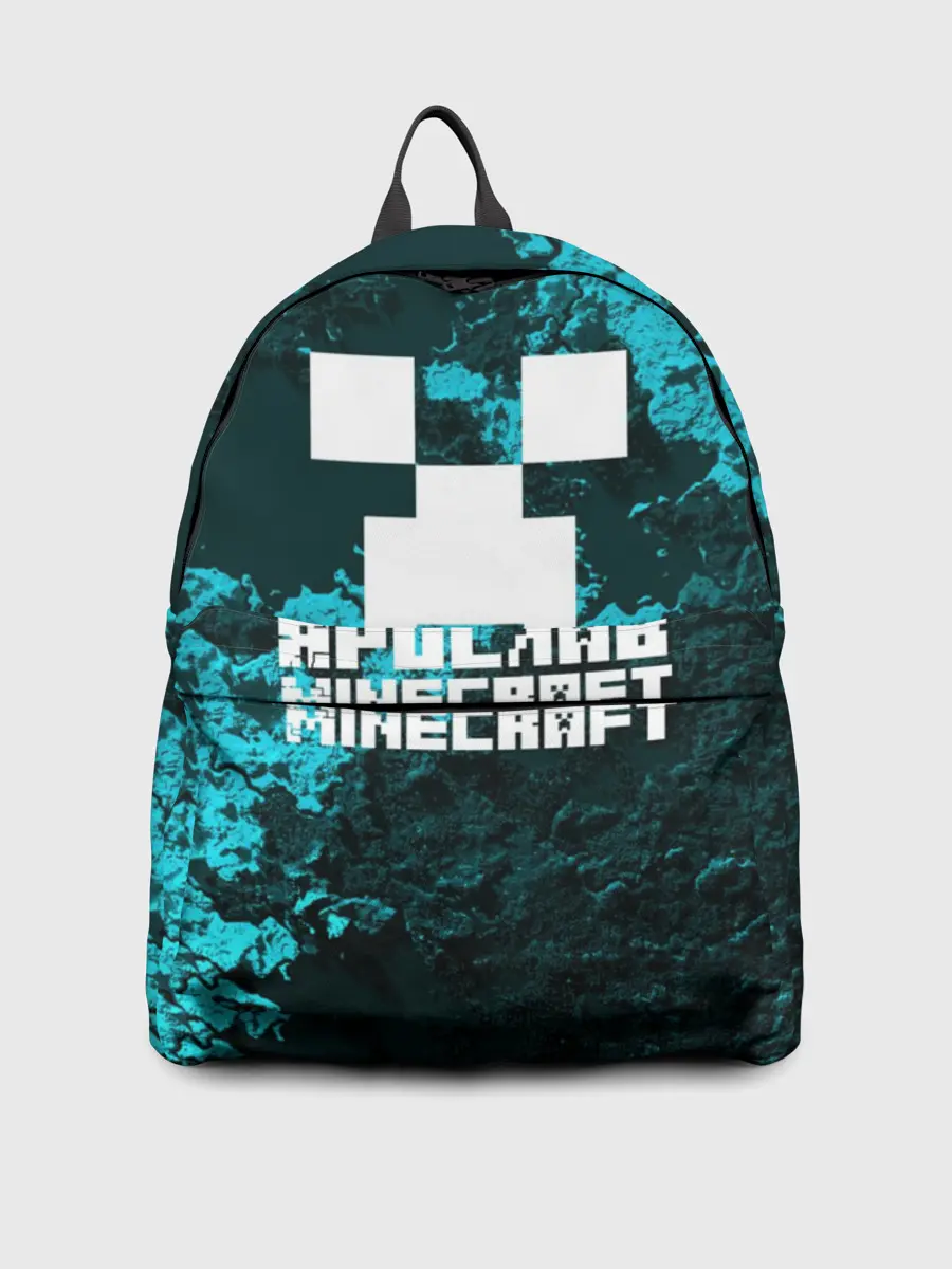 Рюкзак джинсовый / Ярослав в стиле Minecraft