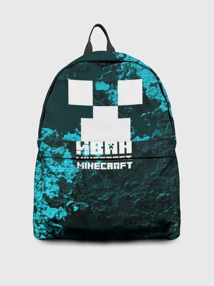 Рюкзак джинсовый / Иван в стиле Minecraft