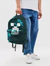Рюкзак джинсовый / Илья в стиле Minecraft