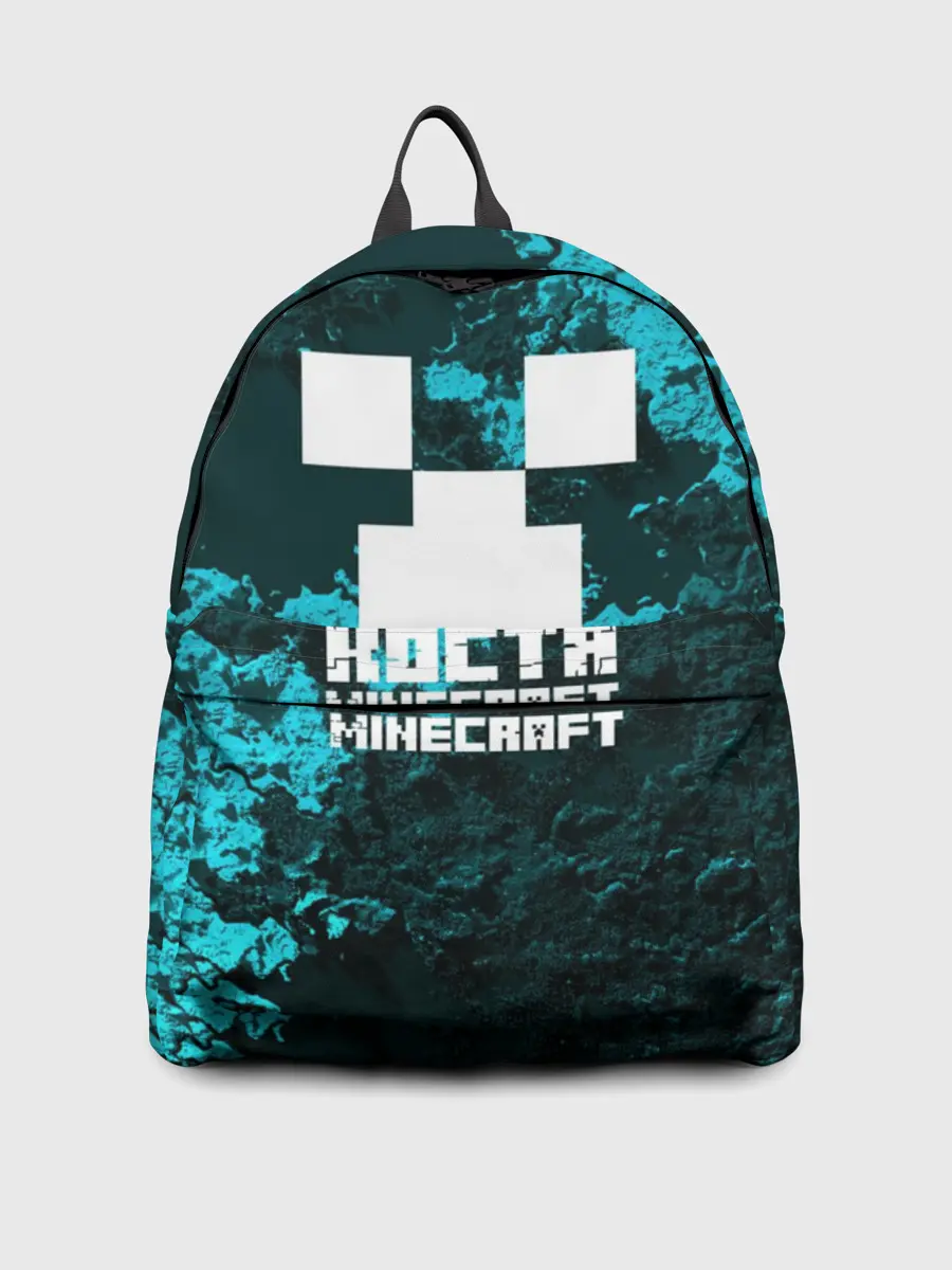 Рюкзак джинсовый / Костя в стиле Minecraft