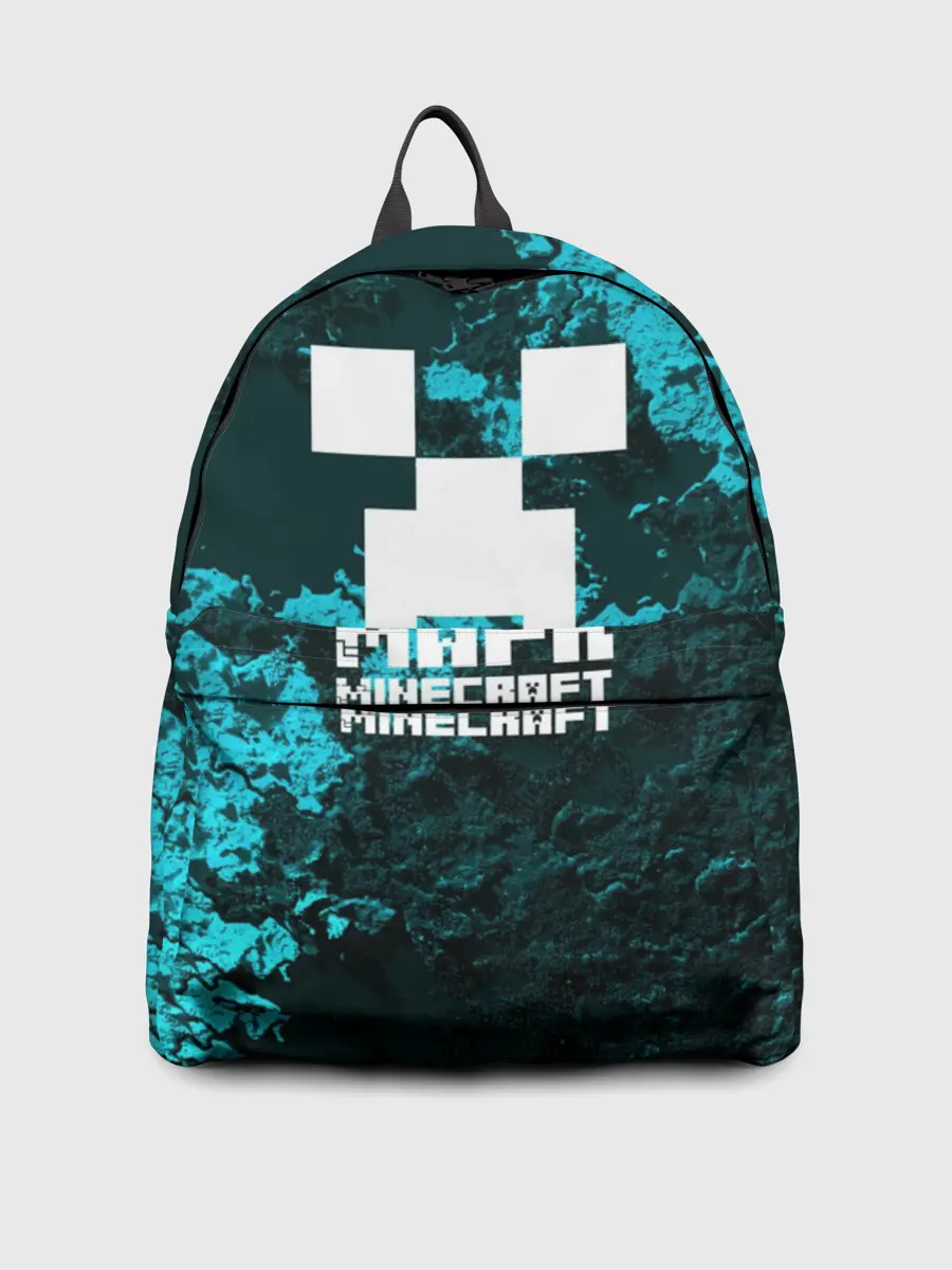 Рюкзак джинсовый / Марк в стиле Minecraft