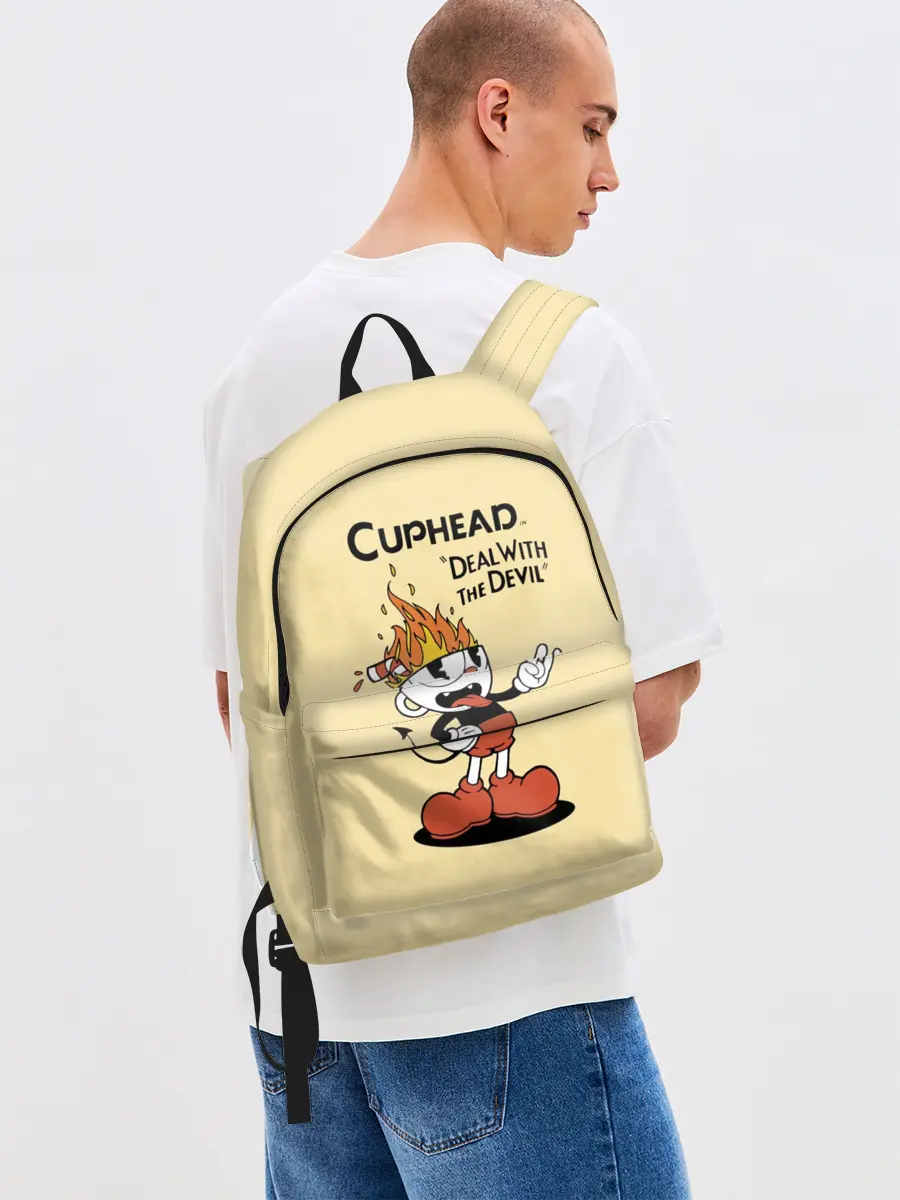 Рюкзак джинсовый / Cuphead