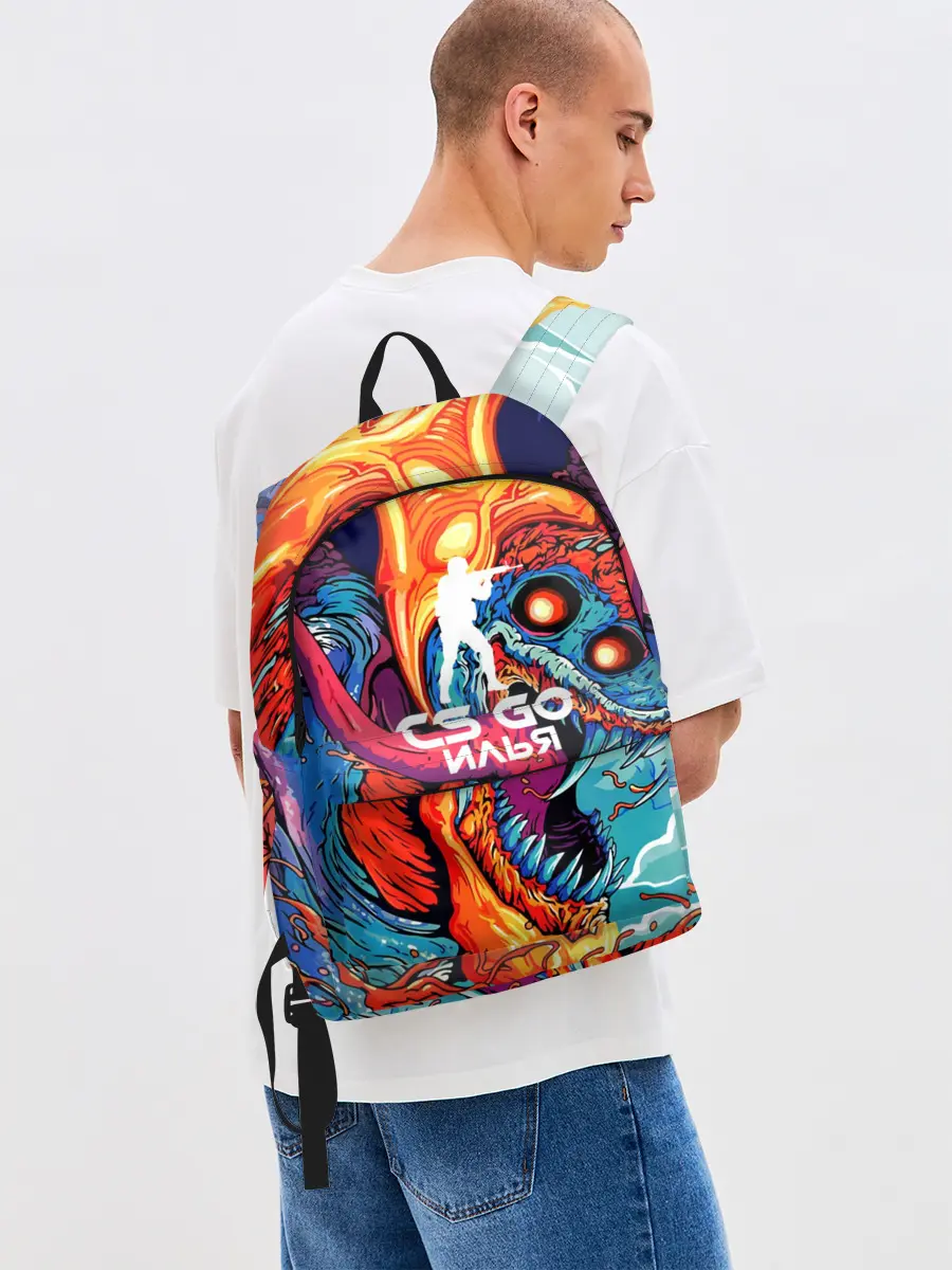 Рюкзак джинсовый / Илья в стиле CS GO