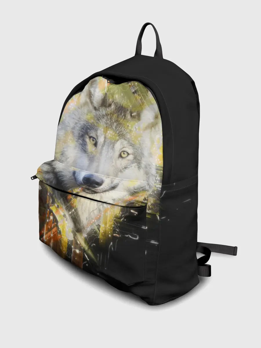 Рюкзак джинсовый / Волк