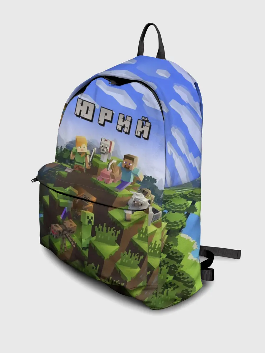 Рюкзак джинсовый / Юрий - Minecraft