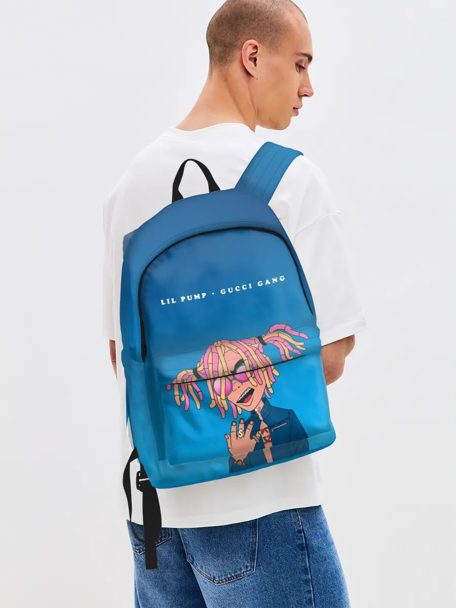 Рюкзак джинсовый / Lil Pump Gucci Gang