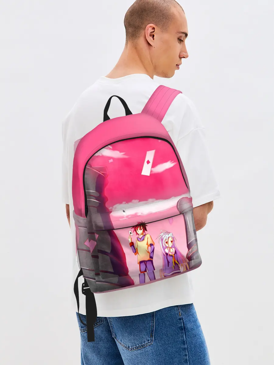 Рюкзак джинсовый / Шахматы аниме