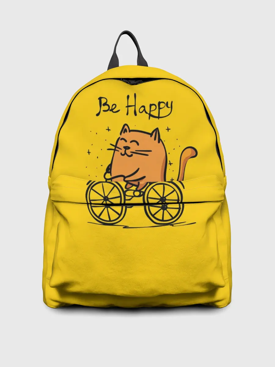 Рюкзак джинсовый / Be Happy,cat