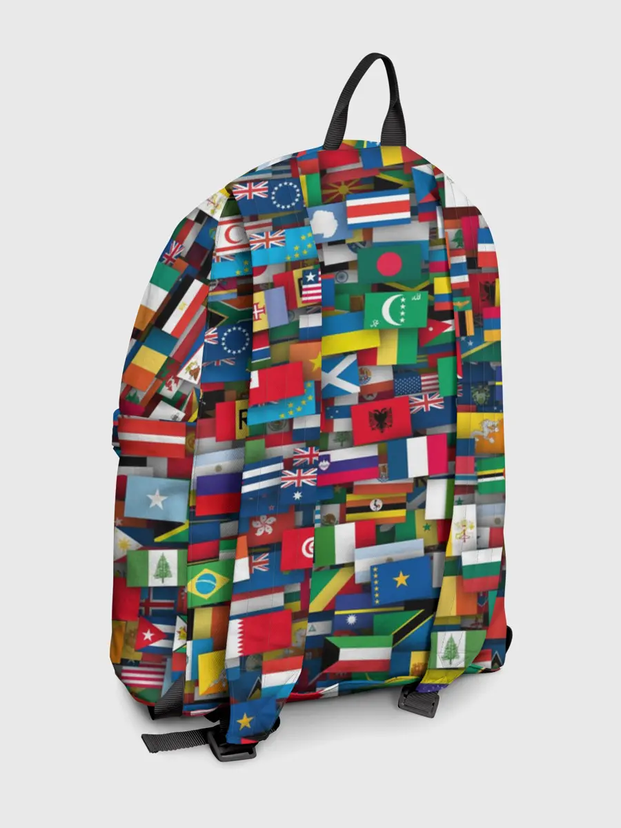 Рюкзак джинсовый / Флаги всех стран