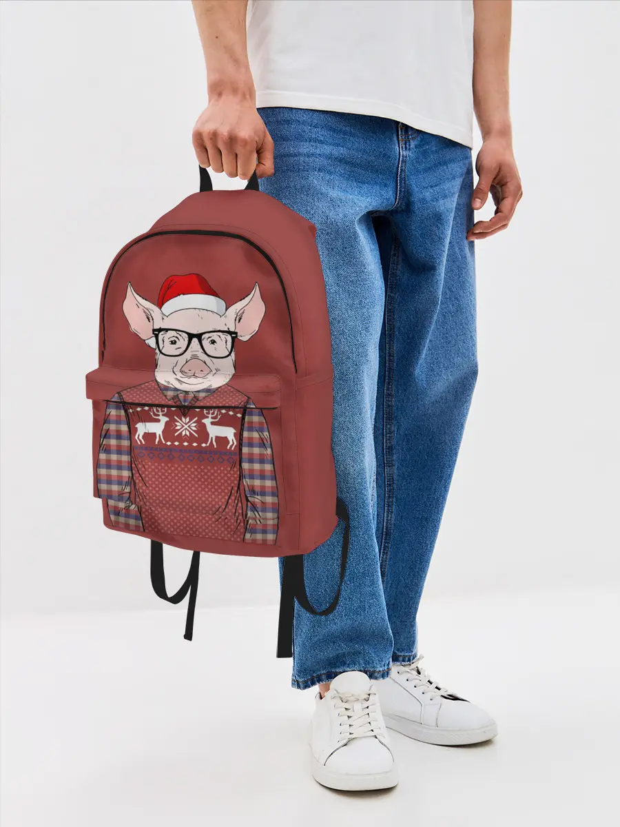 Рюкзак джинсовый / New Year Pig