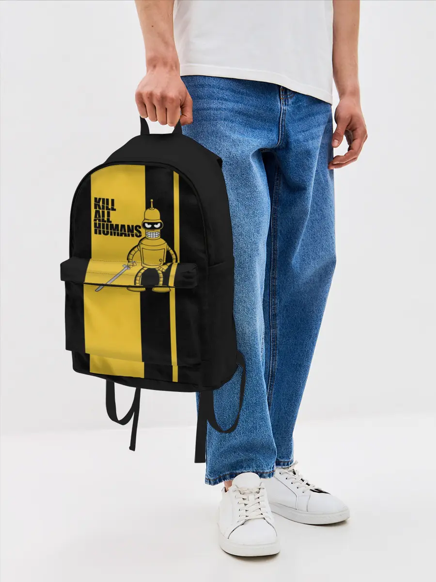 Рюкзак джинсовый / Kill All Humans