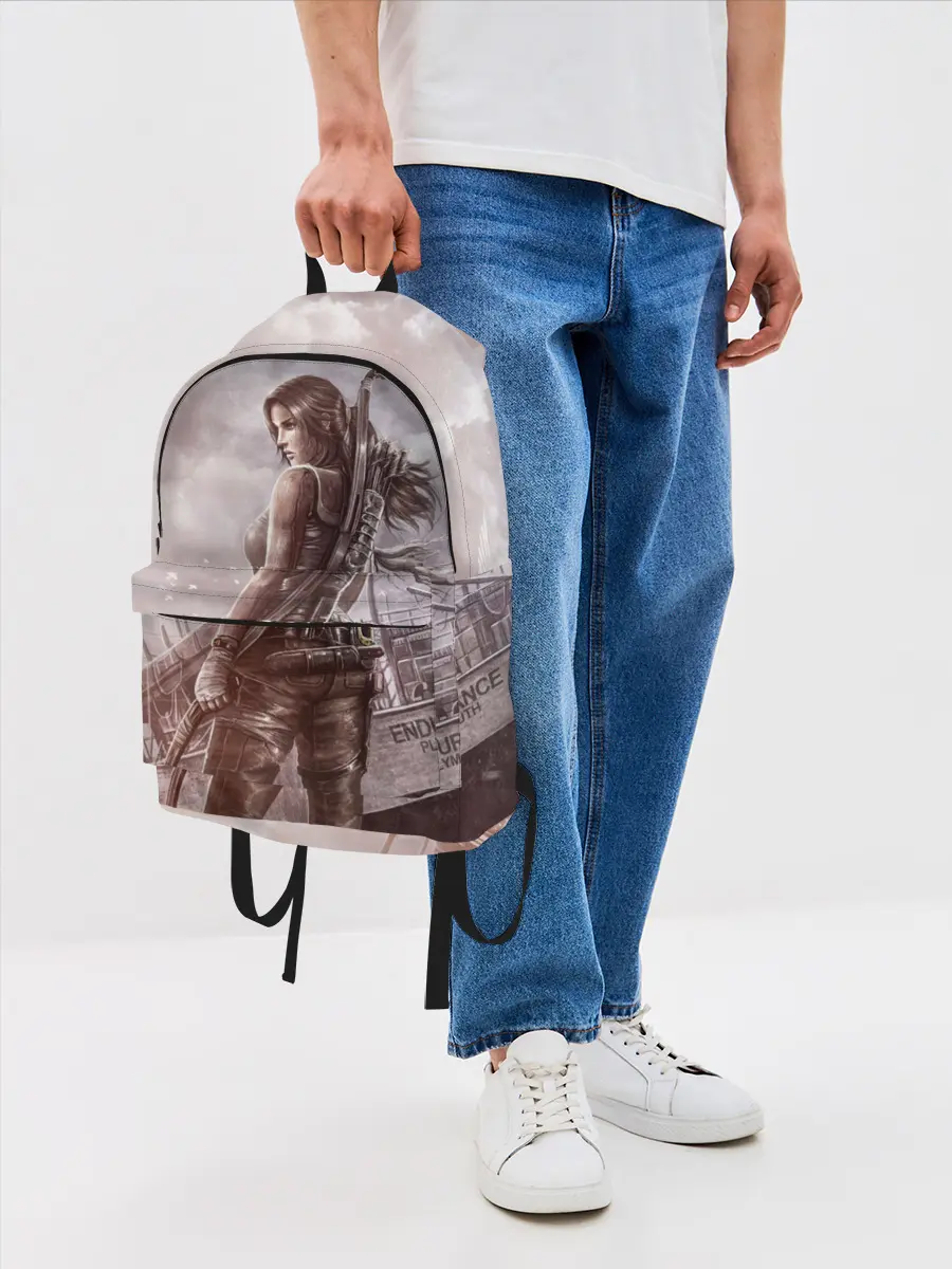 Рюкзак джинсовый / Tomb Raider