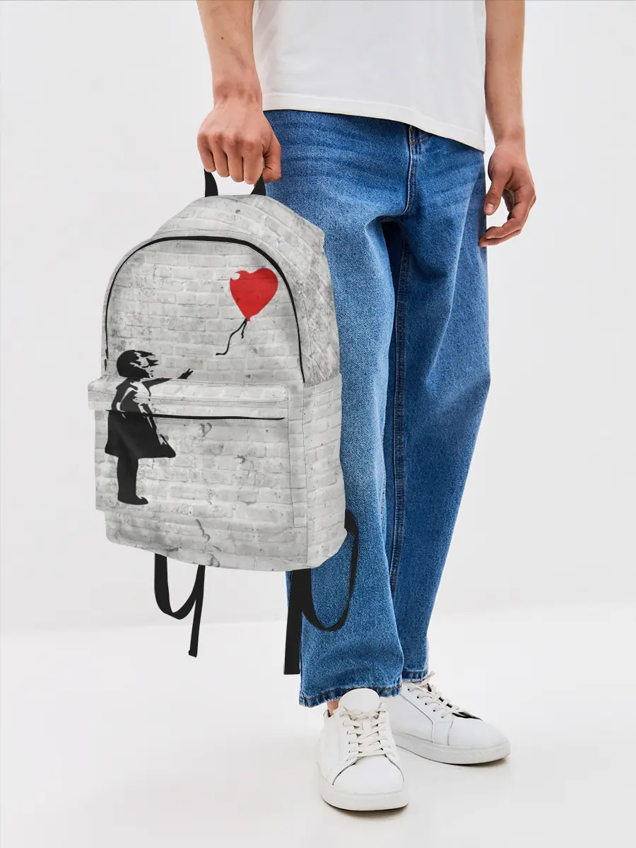 Рюкзак джинсовый / Бэнкси: Девочка с Шаром