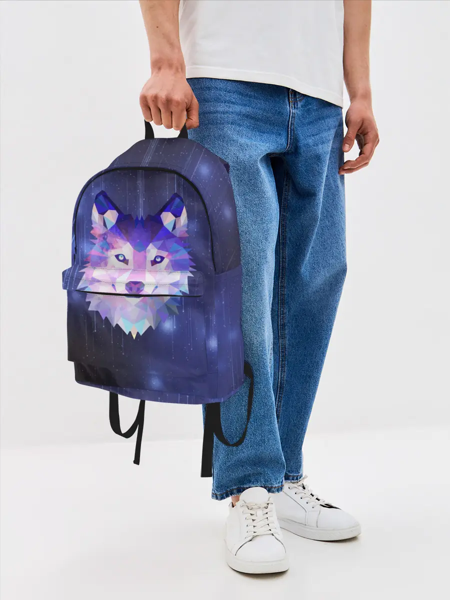 Рюкзак джинсовый / Космический Волк