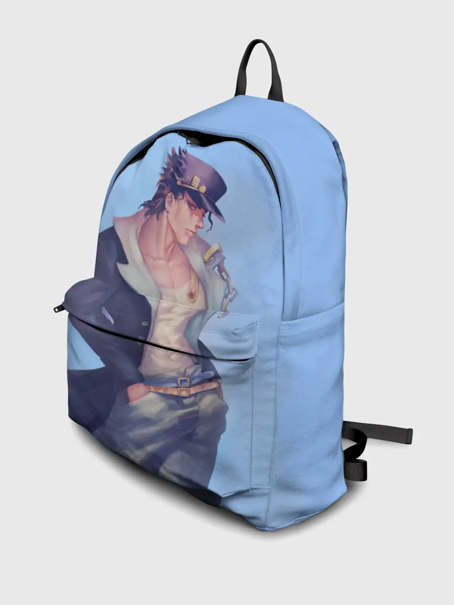 Рюкзак джинсовый / Joutarou Kuujou на синем