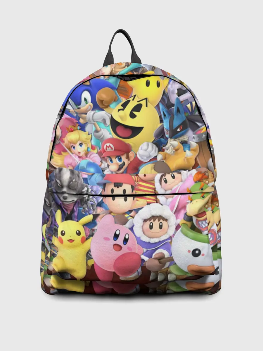 Рюкзак джинсовый / Super Smash Bros