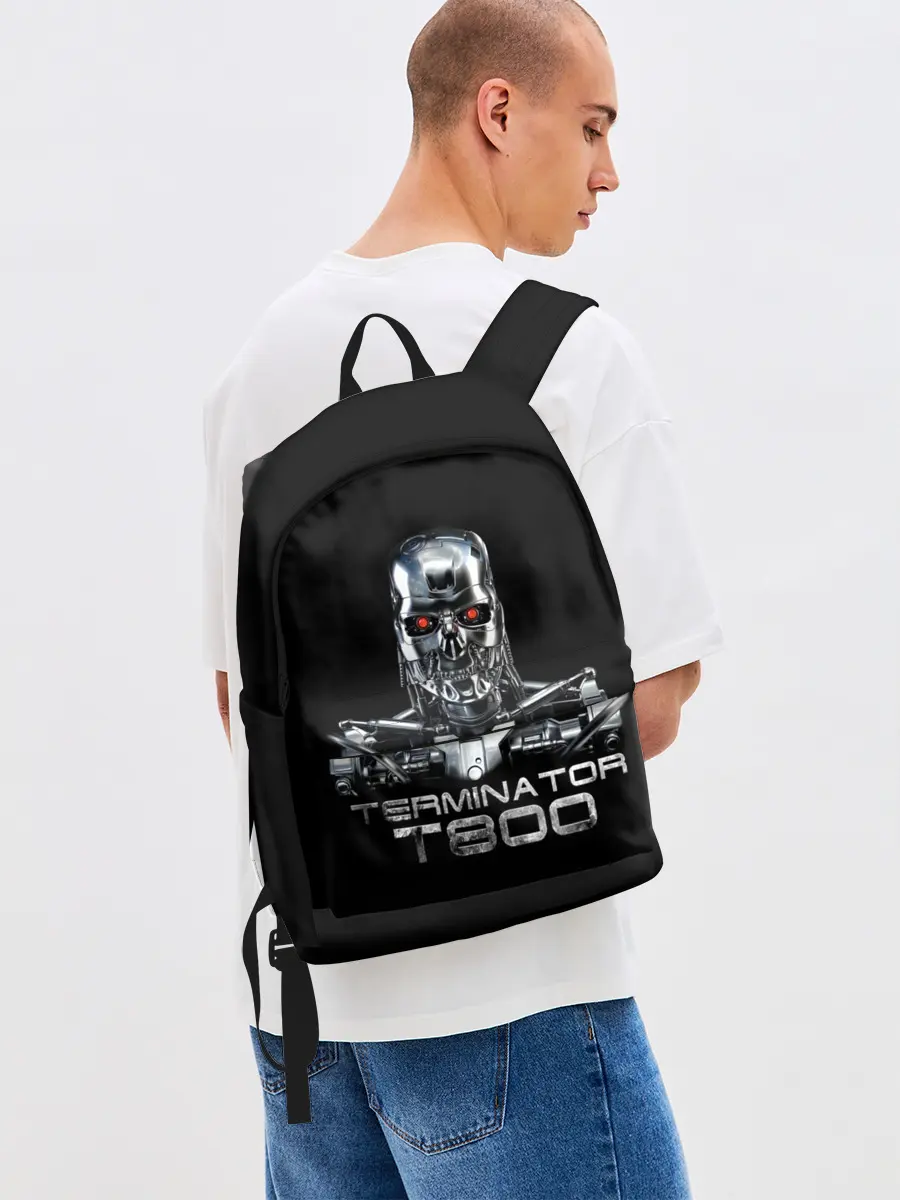 Рюкзак джинсовый / Терминатор Т800,