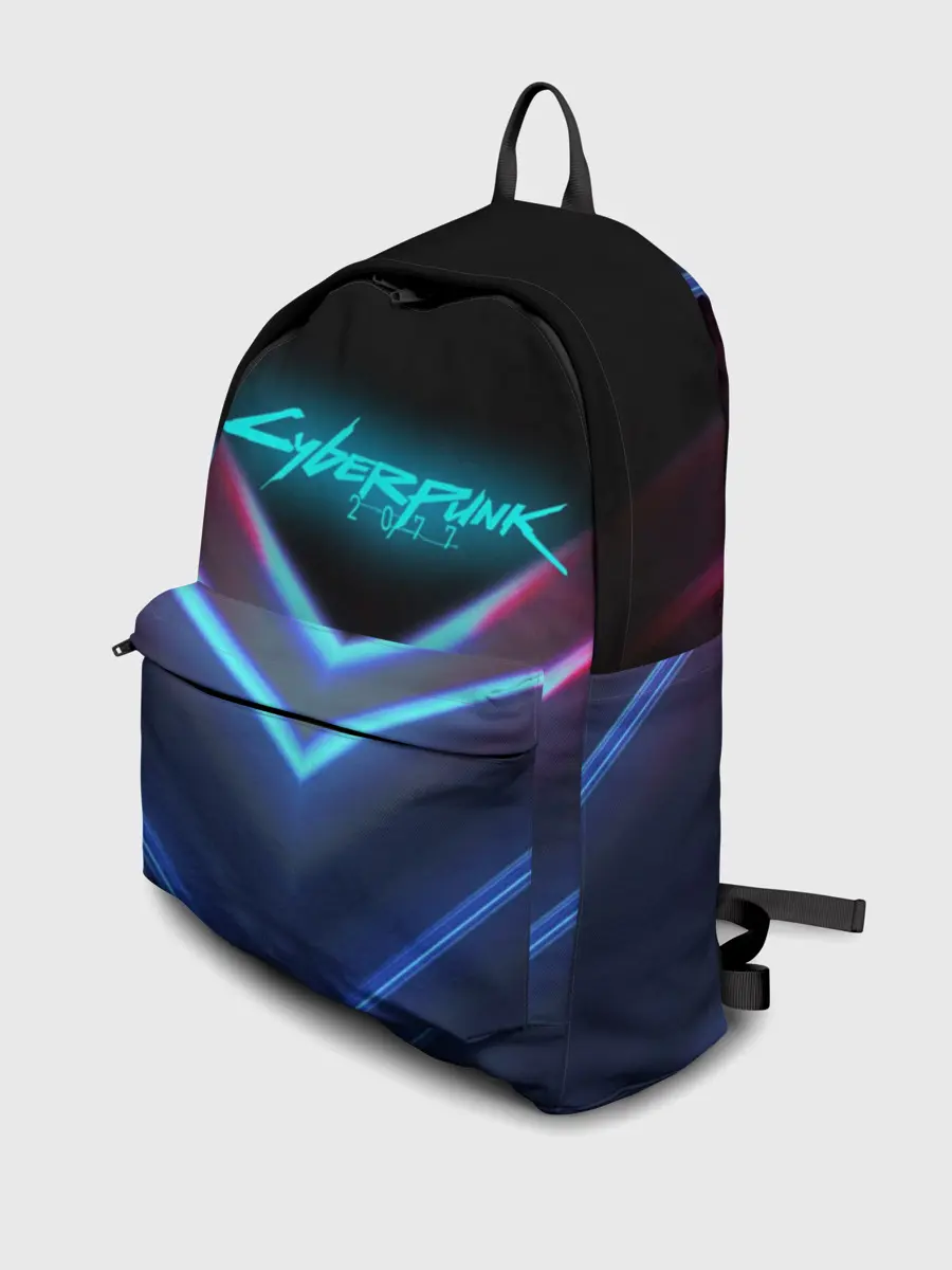Рюкзак джинсовый / CYBERPUNK 2077 NEON | НЕОН