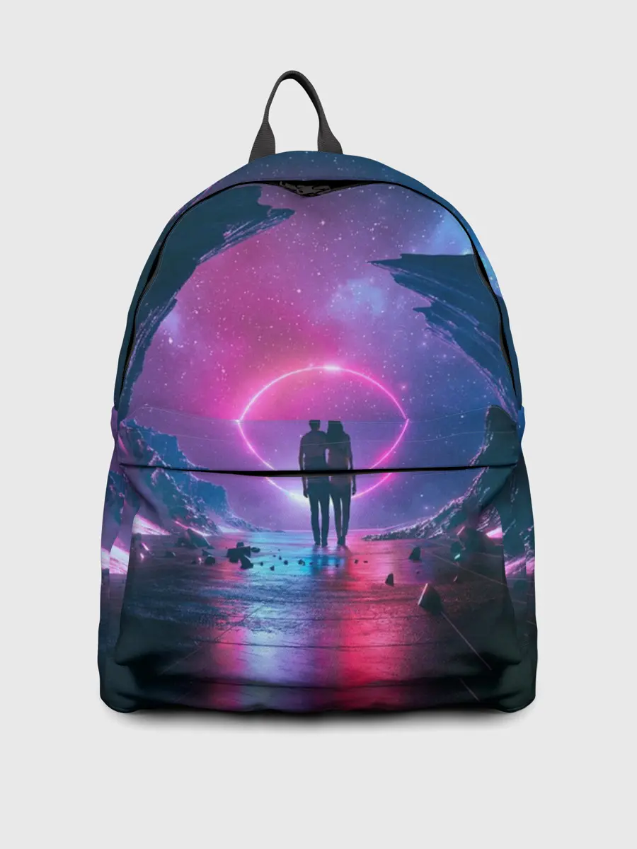 Рюкзак джинсовый / Любовь в космосе