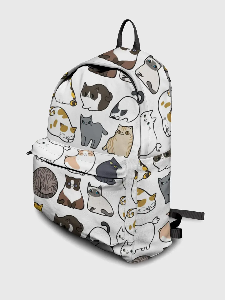 Рюкзак джинсовый / Котики