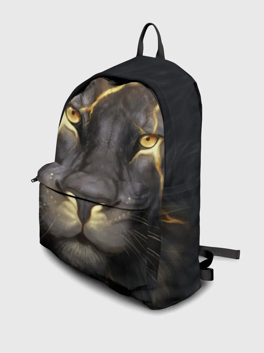 Рюкзак джинсовый / Лев с молнией