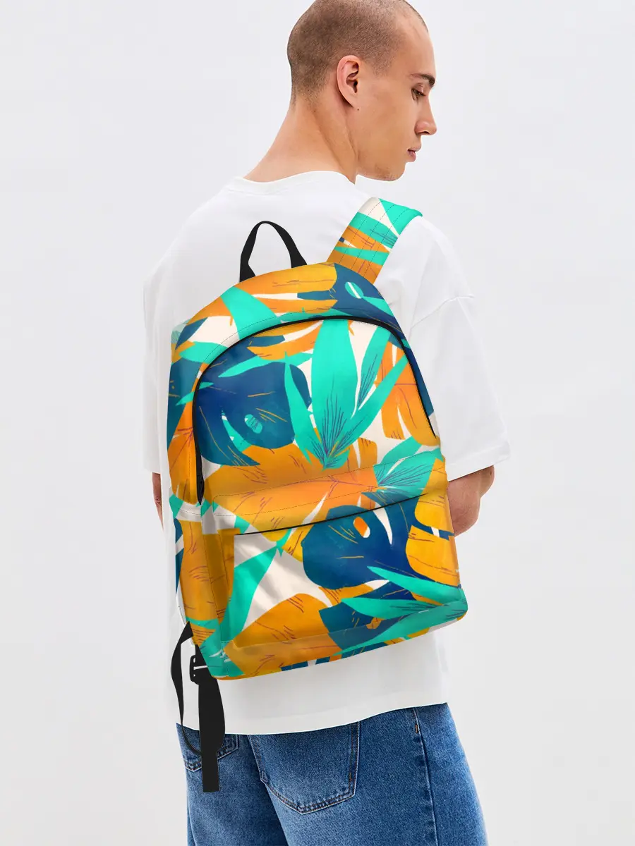 Рюкзак джинсовый / Тропики